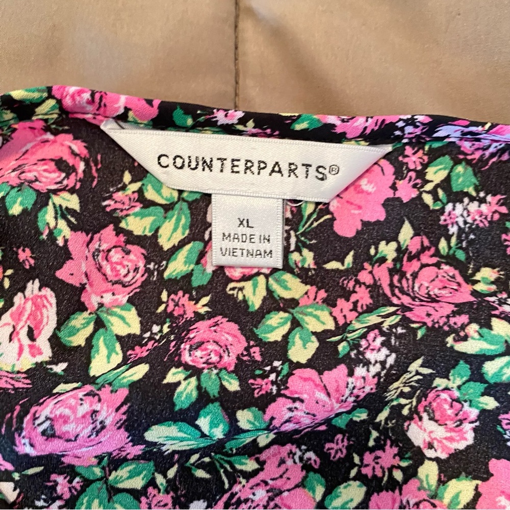 👗 Counterparts Pink Floral Women's Tunic